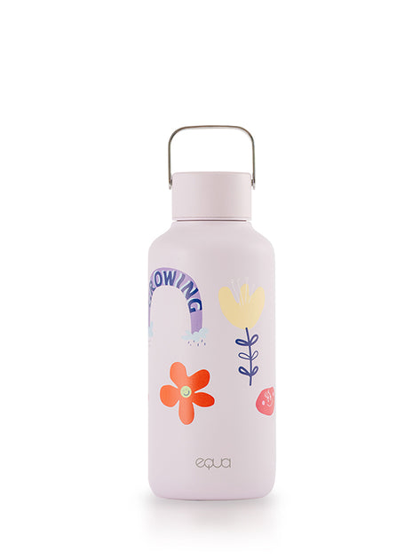 Magnolia Botella de vidrio para agua en color rosa de EQUA - EQUA - Botellas  de agua sostenibles